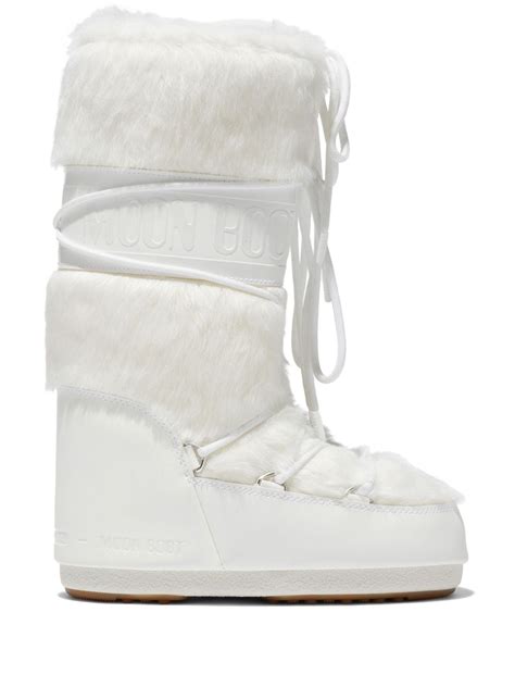 dior faux fur moon boots|Moon Boot Icon faux.